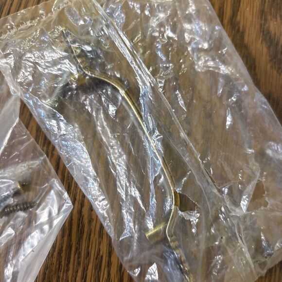 Vintage Hyer Ornate Brass Cabinet Door Drawer Backplate Handle Hollywood Regency - Picture 5 of 8